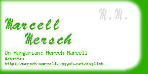 marcell mersch business card